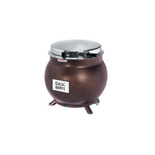 7-quart kettle shaped soup warmer - copper - heater - commercial catering equip. for sale