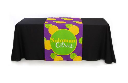 Table runner, 3ft x 5.25ft (63) length, we print color with your logo for sale