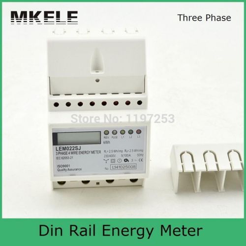 Small 3 phase mk-lem022sj mini din rail electronice energy mete for sale
