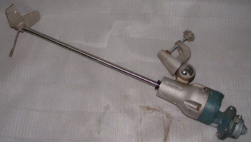 ed pneumatic mixing device with a 1 horsepower air motor, featuring a 33-inch by 1-inch stainless steel shaft and three blades.
