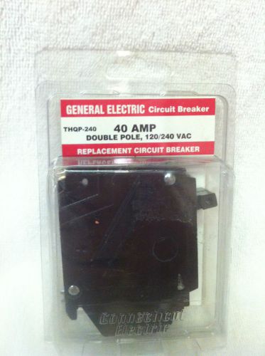 New in box GE THQP-240 General Electric 40 Amp Double Pole Circuit Breaker