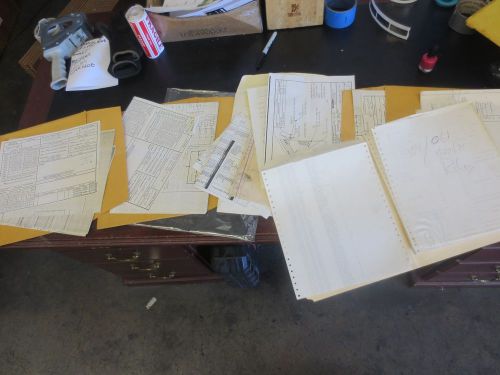 Lot of paperwork including half wave dynapath OB listing diagrams for EX-CELL-O CNC mill
