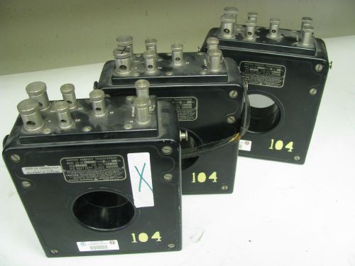 Three-pack of Weston Type 1 #327 Current Transformers - 250 Volts - FF35