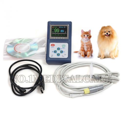 CMS60D Hand-held Veterinary Patient Monitor with CE FDA approved Ear Tongue Spo2 Probe.