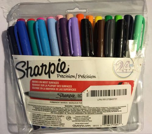 Sharpie Ultra Fine Non-Toxic Precise Control Permanent Markers Set of 24