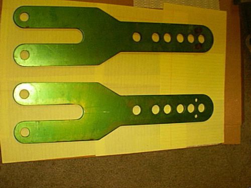 Side Plates for Greenlee Benders, available in sizes from 1/2 inch to 2 inches with part numbers 501-1277 and 501-11081.
