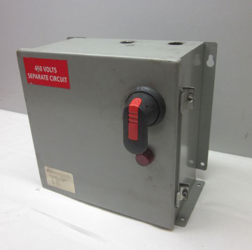 Marcie gn1000-lr 1kva transformer disconnect box pri:460v sec:115v fused for sale