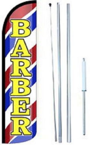 Complete Hybrid Pole Set Windless Barber Swooper Flag