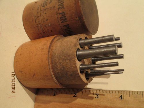 STARRETT CO DRIVE PIN PUNCHES NO 565- VINTAGE CARPENTRY TOOL SET